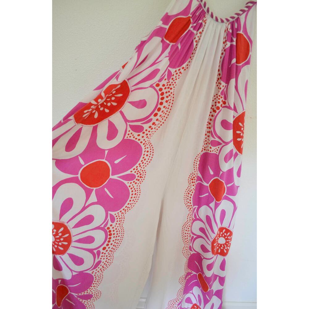 FARM Rio Maia Printed Linen blend Jumpsuit Size Large - Picture 5 of 8